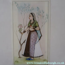 Load image into Gallery viewer, INDIAN ART: Vintage PAIR of Indian Miniature Watercolours Featuring a Gentleman and a Lady
