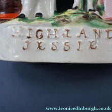 Load image into Gallery viewer, INDIAN MUTINY Interest. 1850s Antique Staffordshire Figurine of a HIGHLAND JESSIE
