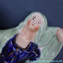 Load image into Gallery viewer, INDIAN MUTINY Interest. 1850s Antique Staffordshire Figurine of a HIGHLAND JESSIE
