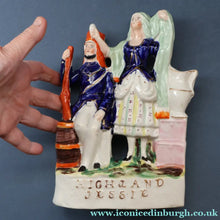 Load image into Gallery viewer, INDIAN MUTINY Interest. 1850s Antique Staffordshire Figurine of a HIGHLAND JESSIE
