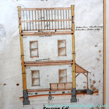 Load image into Gallery viewer, Interesting Sheet of Pen &amp; Ink Architectural Studies for Colonial Houses at the Island of Grand Turk. Dated 1902
