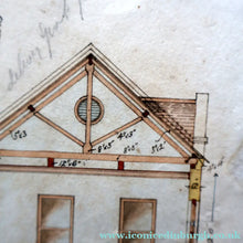 Load image into Gallery viewer, Interesting Sheet of Pen &amp; Ink Architectural Studies for Colonial Houses at the Island of Grand Turk. Dated 1902
