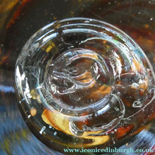 Load image into Gallery viewer, Isle of Wight Studio Glass by Michael Harris, c 1973. Squat Tortoiseshell Vase

