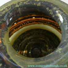 Load image into Gallery viewer, Isle of Wight Studio Glass by Michael Harris, c 1973. Squat Tortoiseshell Vase
