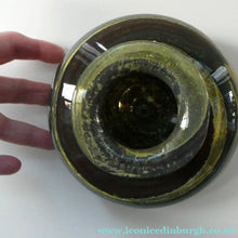 Load image into Gallery viewer, Isle of Wight Studio Glass by Michael Harris, c 1973. Squat Tortoiseshell Vase

