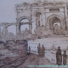Load image into Gallery viewer, Antique Rome. 1827 Italian Grand Tour Drawing Porta Maggiore 
