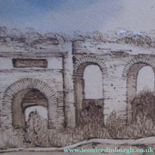 Load image into Gallery viewer, Antique Rome. 1827 Italian Grand Tour Drawing Porta Maggiore 
