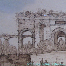 Load image into Gallery viewer, Antique Rome. 1827 Italian Grand Tour Drawing Porta Maggiore 
