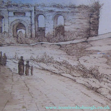 Load image into Gallery viewer, Antique Rome. 1827 Italian Grand Tour Drawing Porta Maggiore 
