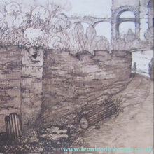 Load image into Gallery viewer, Antique Rome. 1827 Italian Grand Tour Drawing Porta Maggiore 
