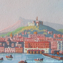Load image into Gallery viewer, 1850s Antique PAIR OF Paintings of Naples and Vesusivus Erupting
