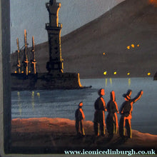 Load image into Gallery viewer, 1850s Antique PAIR OF Paintings of Naples and Vesusivus Erupting
