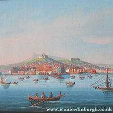 Load image into Gallery viewer, 1850s Antique PAIR OF Paintings of Naples and Vesusivus Erupting
