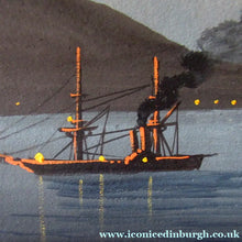 Load image into Gallery viewer, 1850s Antique PAIR OF Paintings of Naples and Vesusivus Erupting
