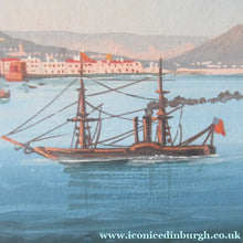 Load image into Gallery viewer, 1850s Antique PAIR OF Paintings of Naples and Vesusivus Erupting
