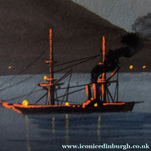 Load image into Gallery viewer, 1850s Antique PAIR OF Paintings of Naples and Vesusivus Erupting
