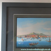 Load image into Gallery viewer, 1850s Antique PAIR OF Paintings of Naples and Vesusivus Erupting
