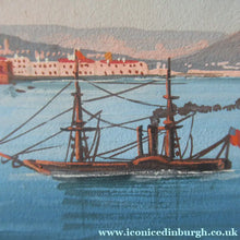 Load image into Gallery viewer, 1850s Antique PAIR OF Paintings of Naples and Vesusivus Erupting
