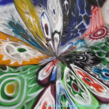 Load image into Gallery viewer, Vintage Fratelli Toso Millefiori Tutti Frutti Glass Lamp Base
