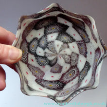 Load image into Gallery viewer, Vintage FRATELLI Toso Glass Bowl Millefiori Canes 1950s
