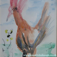 Load image into Gallery viewer, JP Donleavy Signed Watercolour Painting for Sale. The Cock

