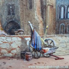 Load image into Gallery viewer, James Burrell Smith (1822 - 1897). View of a Medieval Border Abbey (probably Kelso Abbey). Watercolour (Framed)
