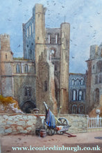 Load image into Gallery viewer, James Burrell Smith (1822 - 1897). View of a Medieval Border Abbey (probably Kelso Abbey). Watercolour (Framed)
