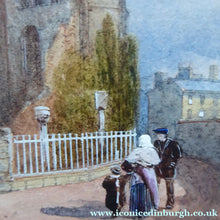 Load image into Gallery viewer, James Burrell Smith (1822 - 1897). View of a Medieval Border Abbey (probably Kelso Abbey). Watercolour (Framed)
