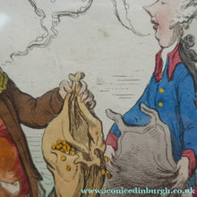 Load image into Gallery viewer, James Gillray Georgian Print. Opening of the Budget 1796
