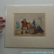 Load image into Gallery viewer, James Gillray Georgian Print. Opening of the Budget 1796

