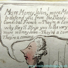Load image into Gallery viewer, James Gillray Georgian Print. Opening of the Budget 1796
