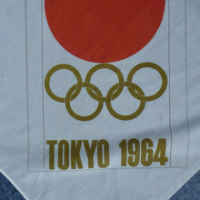 Load image into Gallery viewer, RARE 1960s Olympic Games Souvenir Head Scarf. Genuine Original Toyko Olympic Games 1964. KAMEKURA YUUSAKU Design
