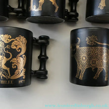 Load image into Gallery viewer, JOB LOT: Early 1970s PORTMEIRION Large ZODIAC Mugs designed by John Cuffley. 12 in Total
