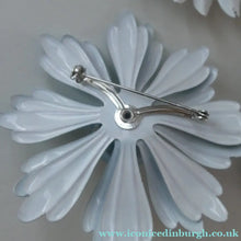 Load image into Gallery viewer, JOB LOT. Three Vintage Metal Painted LARGE Size Daisy Brooches
