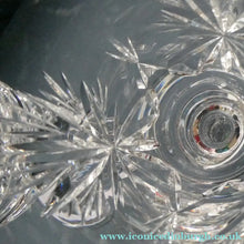 Load image into Gallery viewer, THREE Vintage Edinburgh Crystal LARGE Red Wine Glasses or Water Goblets.  STAR OF EDINBURGH Pattern. 7 inches
