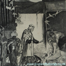 Load image into Gallery viewer, Original John Copley Lithograph Nativity Scene Christmas Wise Men. Signed
