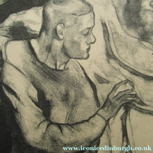 Load image into Gallery viewer, John Copley 1920s Original Lithograph British Prints The Sick KIng
