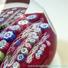 Load image into Gallery viewer, Linear Latticino Twists, Millefiori Canes &amp; Polished Facets. JOHN DEACONS with Thistle Cane
