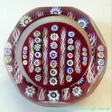 Load image into Gallery viewer, Linear Latticino Twists, Millefiori Canes &amp; Polished Facets. JOHN DEACONS with Thistle Cane

