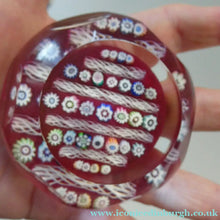 Load image into Gallery viewer, Linear Latticino Twists, Millefiori Canes &amp; Polished Facets. JOHN DEACONS with Thistle Cane
