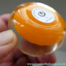 Load image into Gallery viewer, PAIR of Vintage Miniature JOHN DEACONS Papweights. Orange &amp; Pink Colours
