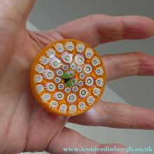 Load image into Gallery viewer, PAIR of Vintage Miniature JOHN DEACONS Papweights. Orange &amp; Pink Colours
