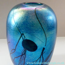 Load image into Gallery viewer, Early Ditchfield Lustre Lily-Pad Peacock Lustre Vase. Signed. Unique Collection

