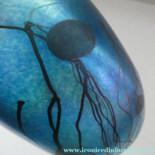 Load image into Gallery viewer, Early Ditchfield Lustre Lily-Pad Peacock Lustre Vase. Signed. Unique Collection
