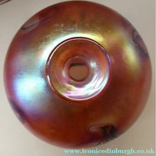 Load image into Gallery viewer, 1980s John Ditchfield Unique Piece Iridescent Glass Vase with Art Nouveau Zebra Trails. Signed
