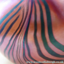 Load image into Gallery viewer, 1980s John Ditchfield Unique Piece Iridescent Glass Vase with Art Nouveau Zebra Trails. Signed
