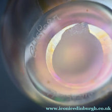 Load image into Gallery viewer, SIGNED John Ditchfield Glasform White Iridescent Glass Vase. 6 1/2 INCHES - British Glass

