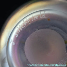 Load image into Gallery viewer, SIGNED John Ditchfield Iridescent Glasform White Iridescent Glass Vase. 6 1/2 INCHES
