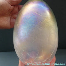 Load image into Gallery viewer, 1983 John Ditchfield Iridescent Glasform Crackle Glass Vase
