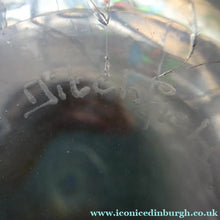 Load image into Gallery viewer, SIGNED 1983 John Ditchfield Iridescent Glasform Crackle Glass Vase. Signed &amp; Dated. Height: 8 inches - British Glass
